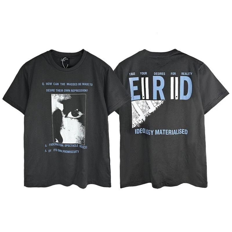Меланхоличная футболка с коротким рукавом ERD Sketch Graffiti Loose Casual Ричи Рич