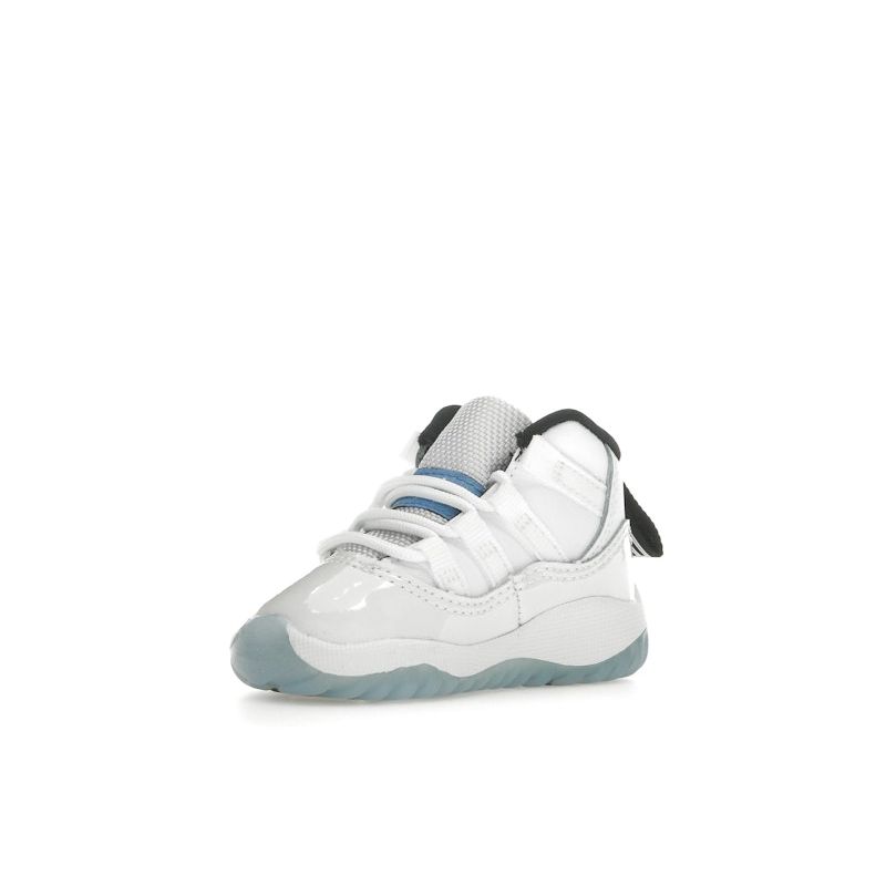 Air Jordan 11 Retro TD Legend Blue / Columbia 2024 Детские кроссовки Белый Черный 378040-104