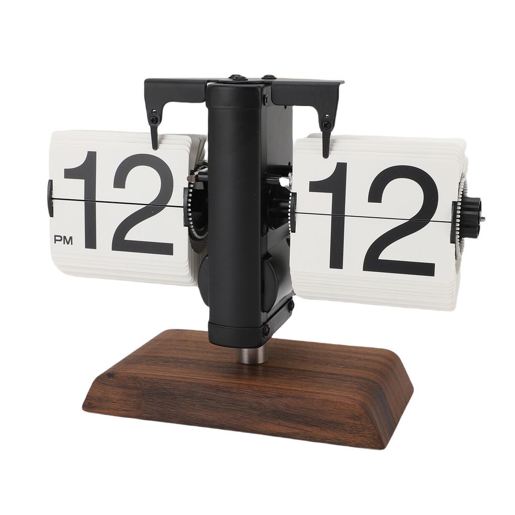 Перекидные настольные часы ретро винтажные механические автоматические перекидные настольные часы декор 12ч для дома гостиной кабинета