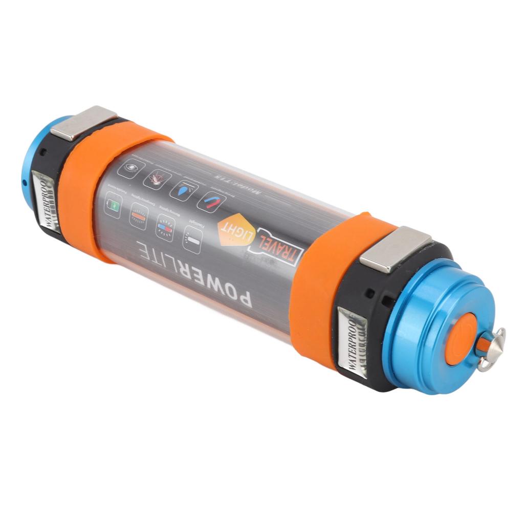 Многофункциональный кемпинговый фонарь с магнитным светодиодным рабочим фонарем оранжевого цвета, отпугивающий комаров, IP68