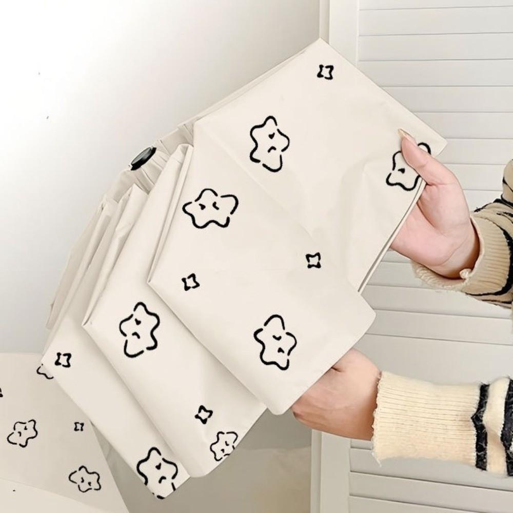 Fully Automatic Portable Folding Umbrella Cartoon Pattern Dual Use Umbrella Travel
