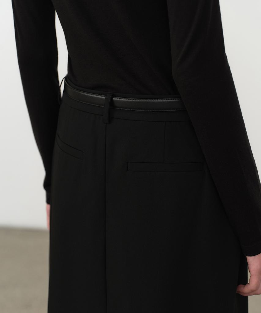 MUSINSA STANDARD WOMAN Women'S Skirt Layered Slacks [Black]