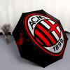 AC Milan, 1899 Автоматическое Открытие и Закрытие, 8-реберная Конструкция Портативный Зонт, Подходит для Мужчин и Женщин Все Сезоны Идеальный Подарок для