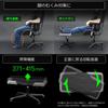 Bauhutte Игровое Широкое Игровое Кресло 71 см Ширины Пуфик, Подставка для Ног, Черный, (BOT-700-BK)