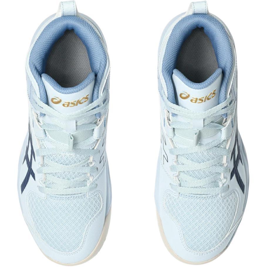 ASICS Mid top Children's Basketball Shoes White Blue Kids' 1064A023-401
