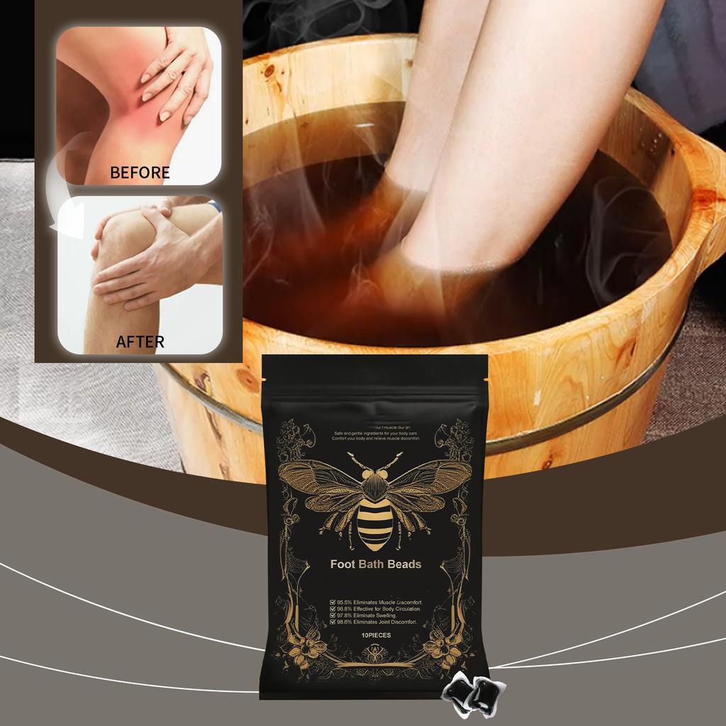 Bee Foot Curling Beads Promote Circulation To Leg Discomfort Tight Soothing Leg Body Shaping Foot Bath Fluid2ml
