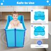 Portable Folding Bathtub Installation-Free Large Size Blue Foldable Bathtub Environment Friendly