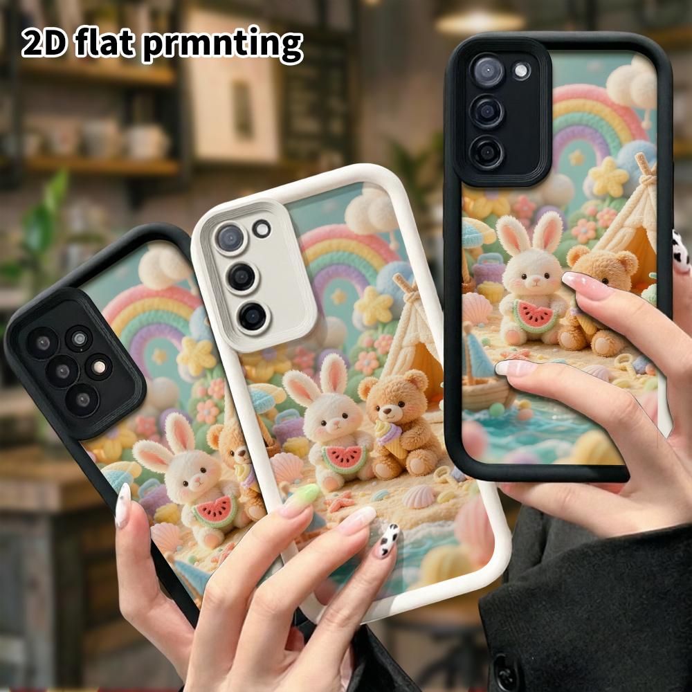 Phone Case: 2D flat, fits Samsung Galaxy A34 A35 M05 M06 S20 S22 S21 FE Plus 5G protective case, perfect for beach picnics, Christmas, Halloween, and