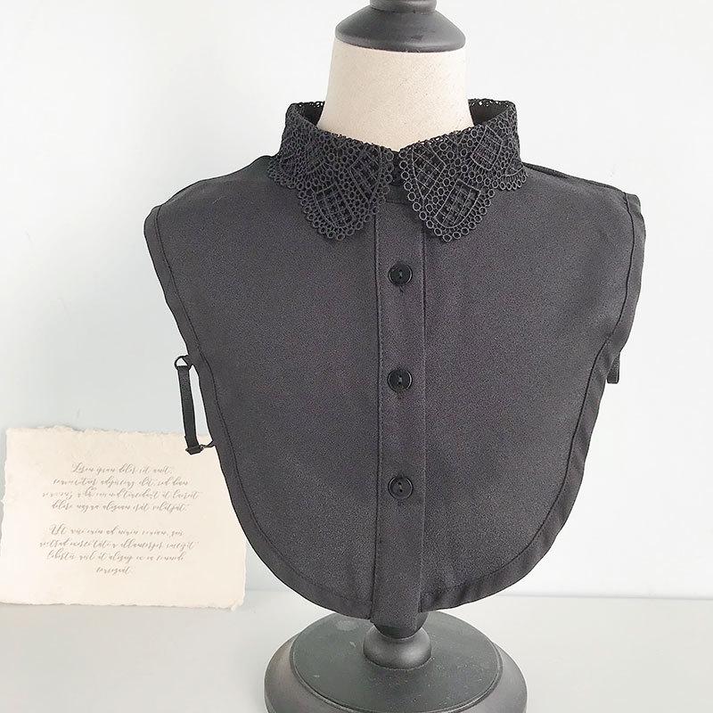 Women's Versatile White Lace Fake Shirt Collar for Spring and Autumn