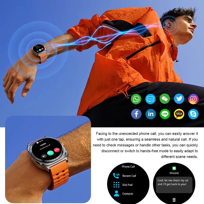 2025 Новые Смарт-часы 2 в 1 Наушники Смарт-часы Bluetooth Звонок для мужчин Часы Навигация Монитор сердечного ритма Спорт Музыка Смарт-часы