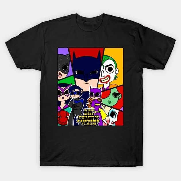 BATFAMILY VS ARKHAM T-Shirt Size S-4XL