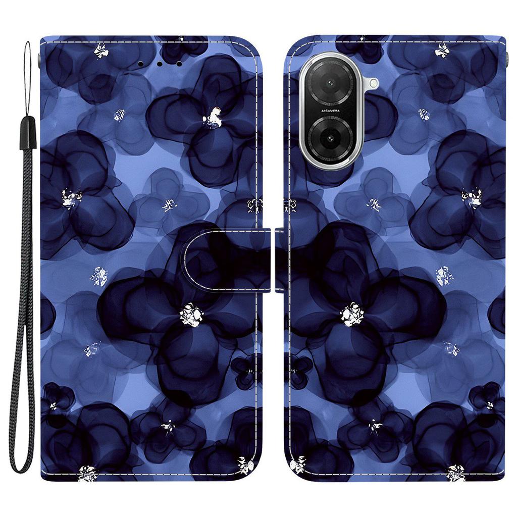 For Xiaomi Redmi A5 4G (171.7mm)/Poco C71 4G Wallet Case Pattern Printing Leather Stand Phone Cover with Strap