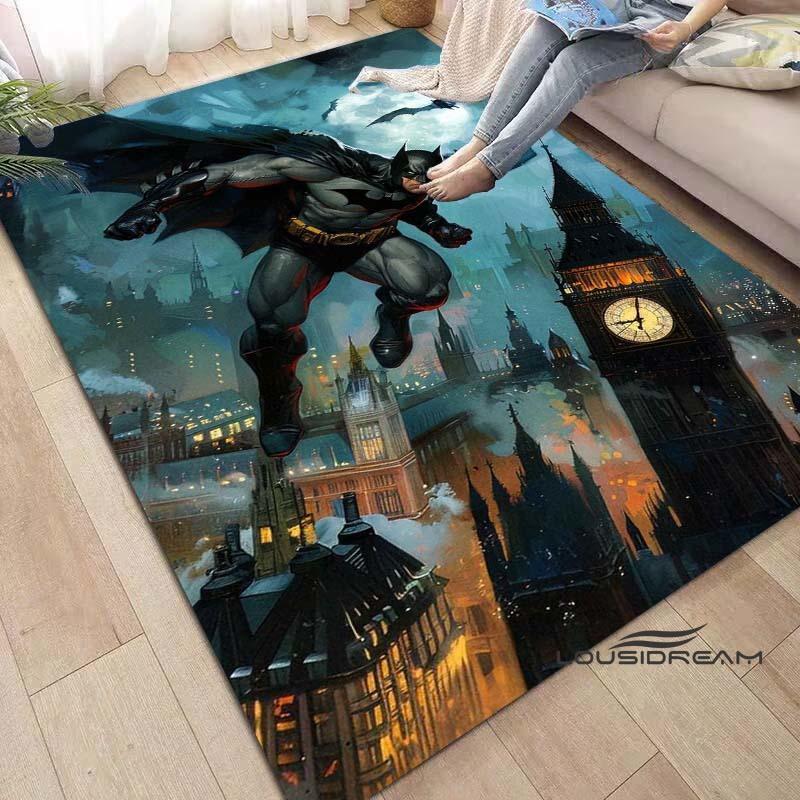 A Cool Batman Batmobile Rug—perfect for Use As A Bedroom Play Mat, Living Room Rug, or Home Decor.