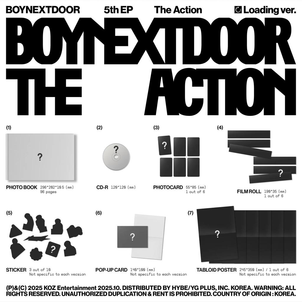 (ПРЕДВАРИТЕЛЬНЫЙ ЗАКАЗ)BOYNEXTDOOR - [The Action] 5-й EP-альбом