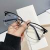 Eyebrow Frame Sven Half Frame Anti-Blue Light Glasses K002 Trendy Glasses Frame With Glasses Myopia Glasses Men