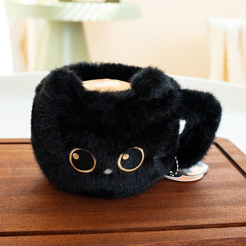 Мультяшная Кошка Кофейная Кружка Плюшевая Игрушка Украшение