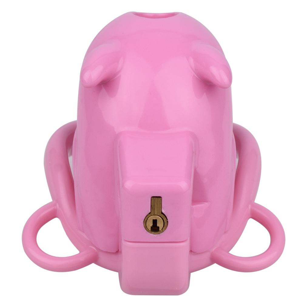 Wholesale Adjustable Cute Devil Shaped Resin Cage with Different Combination Chastity Cage for Male Bondage