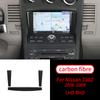 Для Nissan 350Z 2006-2009 3 шт., 3 шт., рамка из настоящего углеродного волокна, GPS-дисплей, внутренняя наклейка, отделка салона автомобиля