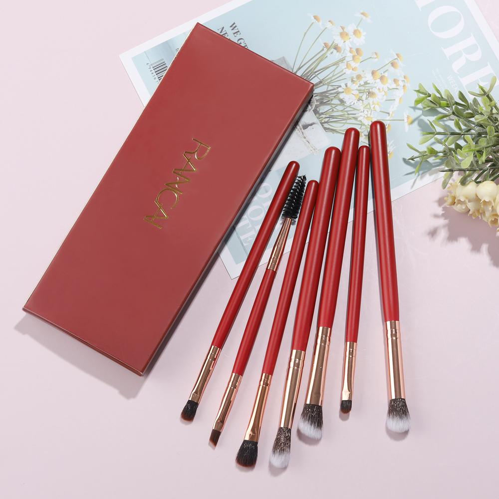 Новые 7 шт., высококачественные кисти для красных глаз, кисть для макияжа глаз, инструмент для теней для век, косметический набор для красоты