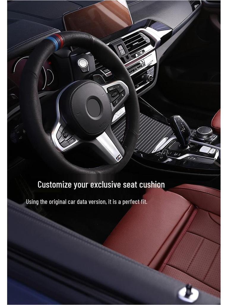 Fits 2018-2020 BMW X3: Genuine Leather Seat Cushion for All Seasons, Five-Seater.