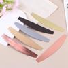 Half Moon Stainless Steel Nail File Base with Disposable Pad Function for Hygienic Professional Quality Home Manicures