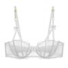 Код Сексуальное кружевное полубелье [Sexy 1701] Женский бюстгальтер, без подкладки, чашка, прозрачный (SD238BB-Белый-75D)