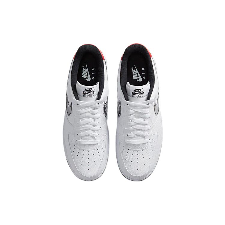 Nike Air Force 1 Low Мазок Белый Черный DA4657-100