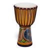 Uccellino 8-inch Djembe Folk Instrument for Children, Hand Drum Figurine, 40cm (Natural Wood)