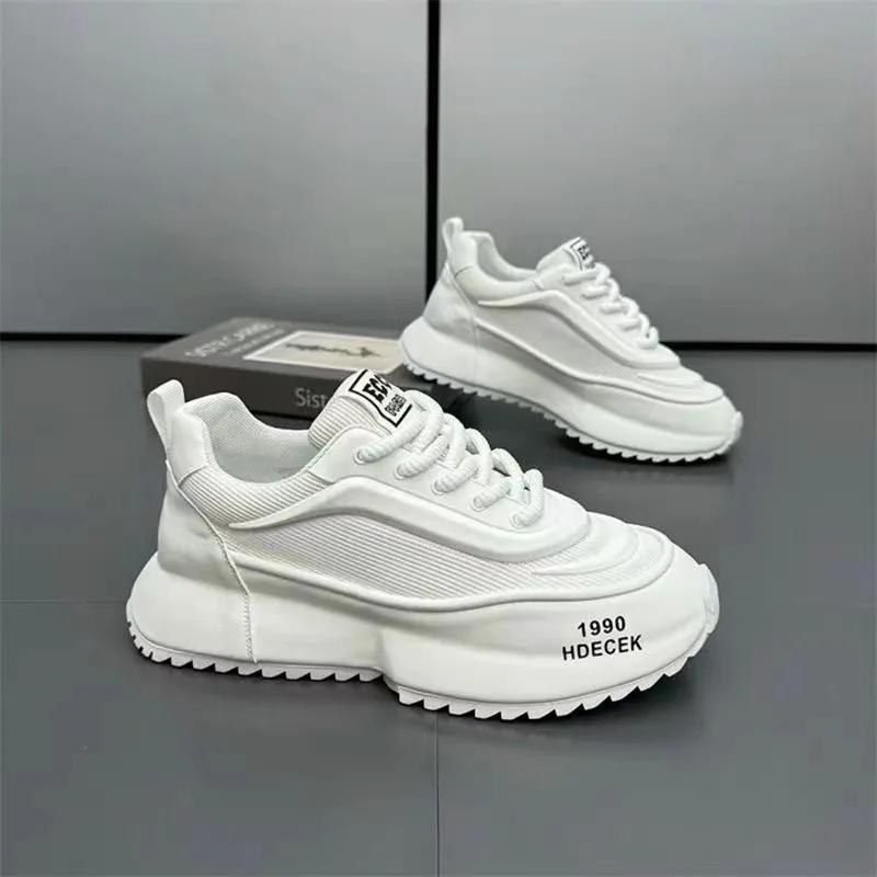 FashionCasual Мужская обувь Кроссовки сетчатые Увеличенная внутренняя платформа Дизайнерские массивные мужские кроссовки Обувь для мужчин Женская мужская обувь