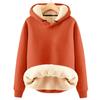 Men Sweatshirt Long Sleeve Loose Padded Drawstring Men Winter Hooded Sweatshirt Daily Wear
