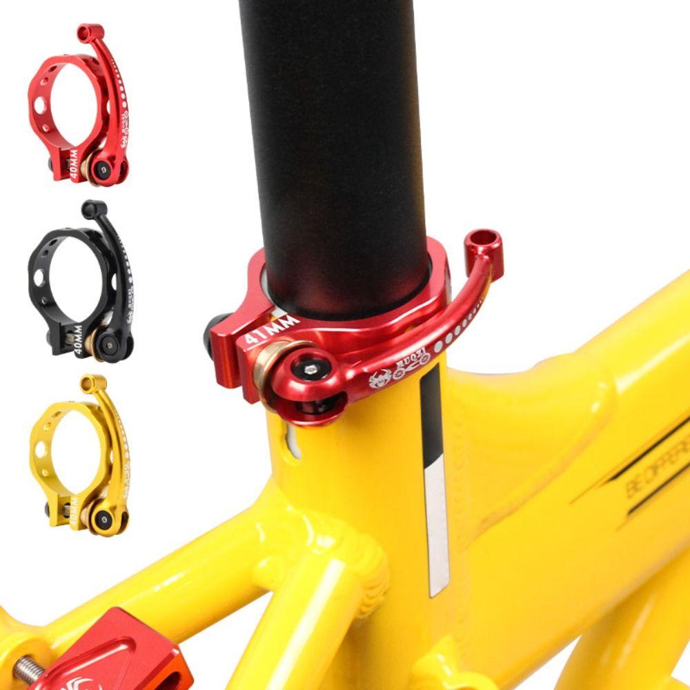 40/41mm Bike Seat Post Clamp Aluminium Zinc Zinc Alloy Bicycle Saddle Clip Bike Seat Tube Clamp Bike Tool
