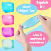 High Density Gel Ice Cube Square Decompression Vent Toy Squishy Stress Ball Squeeze Toys Stress Relief Sensory Toy