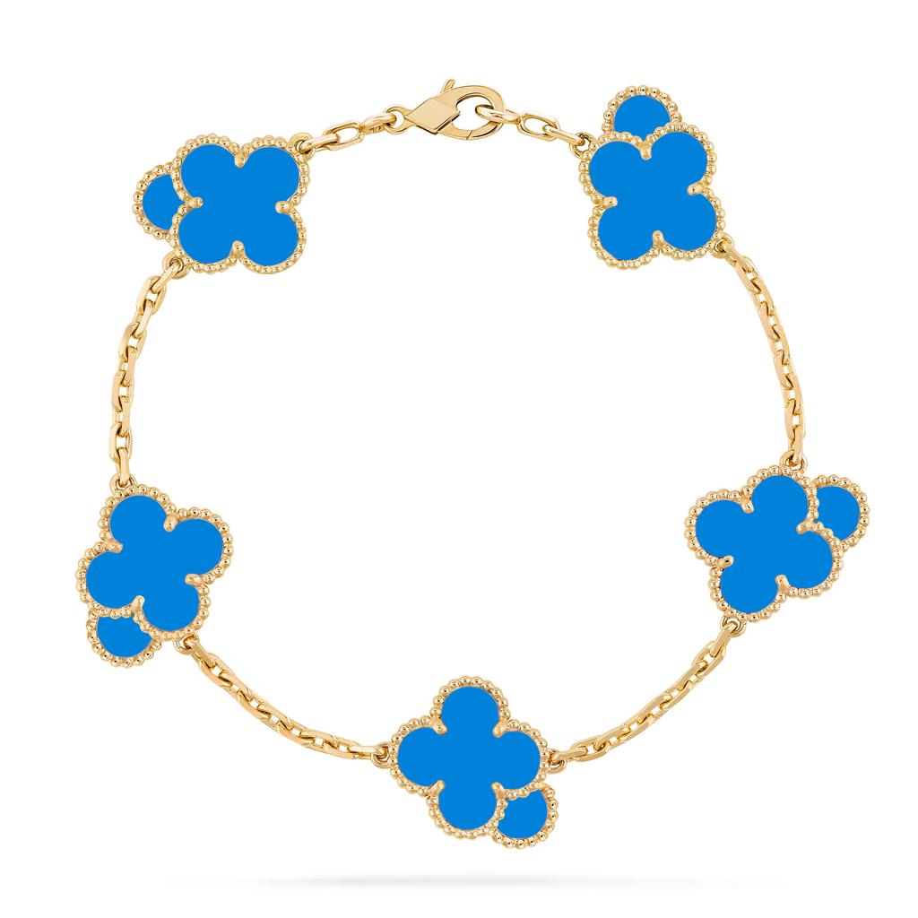 Trendy New Four-leaf Clover Bracelet Handwear Fashion Women's Five-flower Bracelet