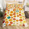 Vintage Mushroom Three-Piece Quilt Cover Digital Printing Bedding Set Bohemian Bed Cover
