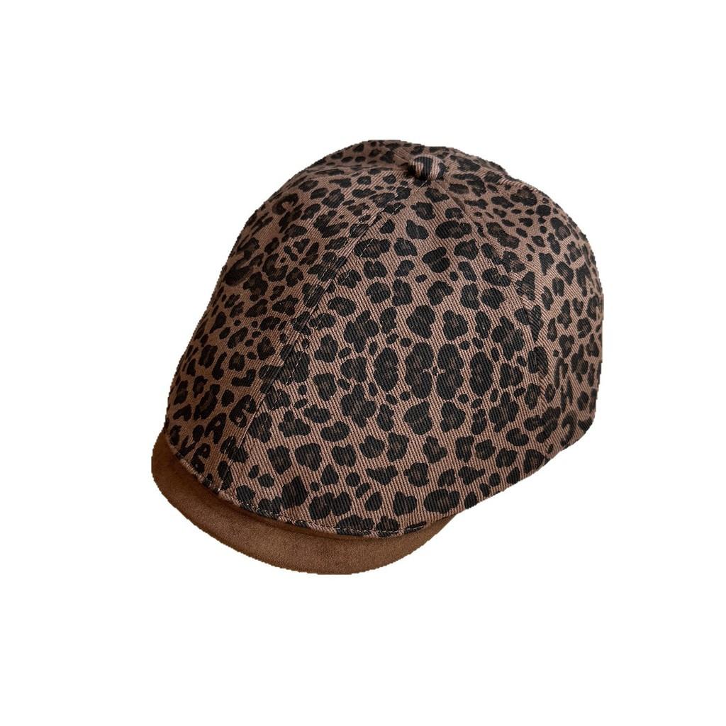 Fashion Design Splicing Leopard Print Pattern Women Casual Beret For Wear Daily