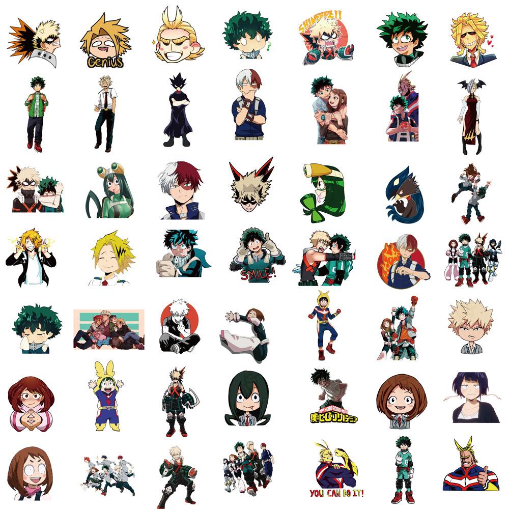 10/30/50/100 шт. Мультяшные наклейки My Hero Academia Graffiti Деку Аниме Наклейки для ноутбука, телефона, скейтборда Крутой Мидория Изуку Наклейка