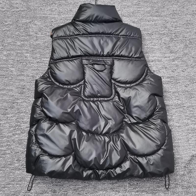 Женская короткая яркая цветная хлопковая стеганая куртка с воротником-стойкой, женский зимний жилет без рукавов, пальто, жилет