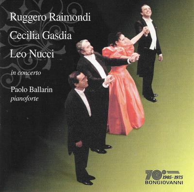 CD РУДЖЕРО РАЙМОНДИ, ЧЕЧИЛИЯ ГАСДИА, Л - На концерте GB25162 Bongiovanni 1993 Италия Классика Б/У