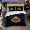 Royal Engineers A.F.C Themed Bedding 3Pcs Duvet Cover Set Decorative Bed Linen For Teen Room Home Decoration