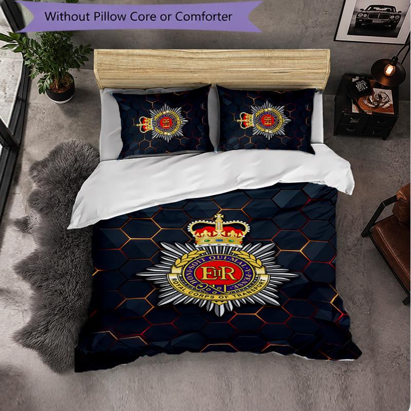 Royal Engineers A.F.C Themed Bedding 3Pcs Duvet Cover Set Decorative Bed Linen For Teen Room Home Decoration