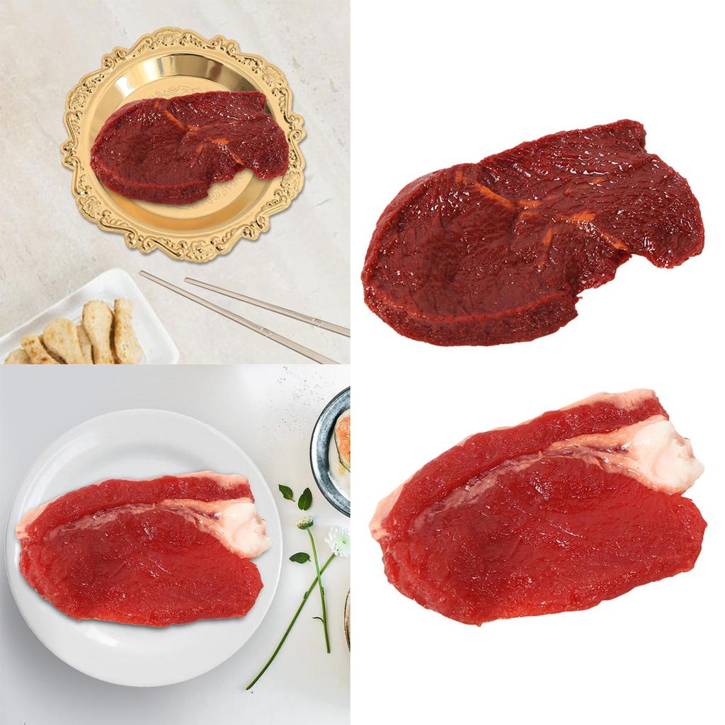 Realistic Simulation Meat Lifelike Fake Artificial Meat Meat Model for Hotel party Display Photography Props