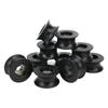 10Pcs Roller Bearing Deep UShaped Groove Nylon Coated Pulley Guide Rail Wheel 608ZZ