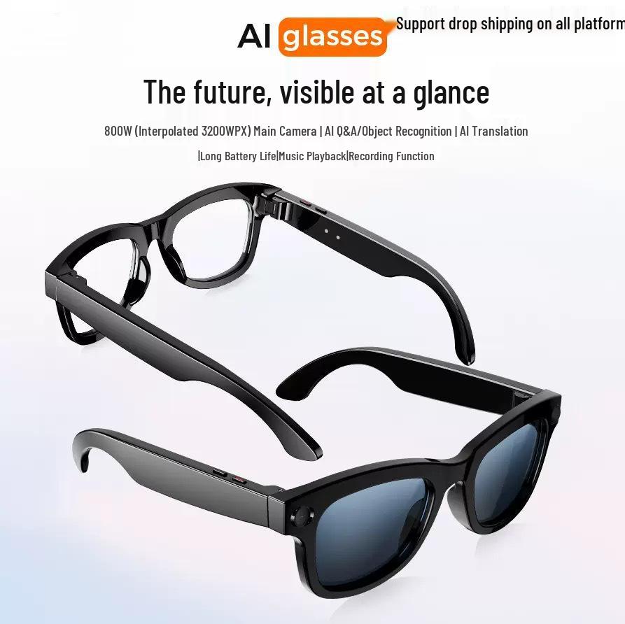 AI Smart Glasses G1G2: Long Battery, Real-time Translation, Bluetooth Calls, Object Recognition & Music