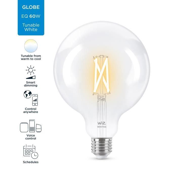 WiZ Ampoule connectée Globe 120 Blanc variable E27 60W