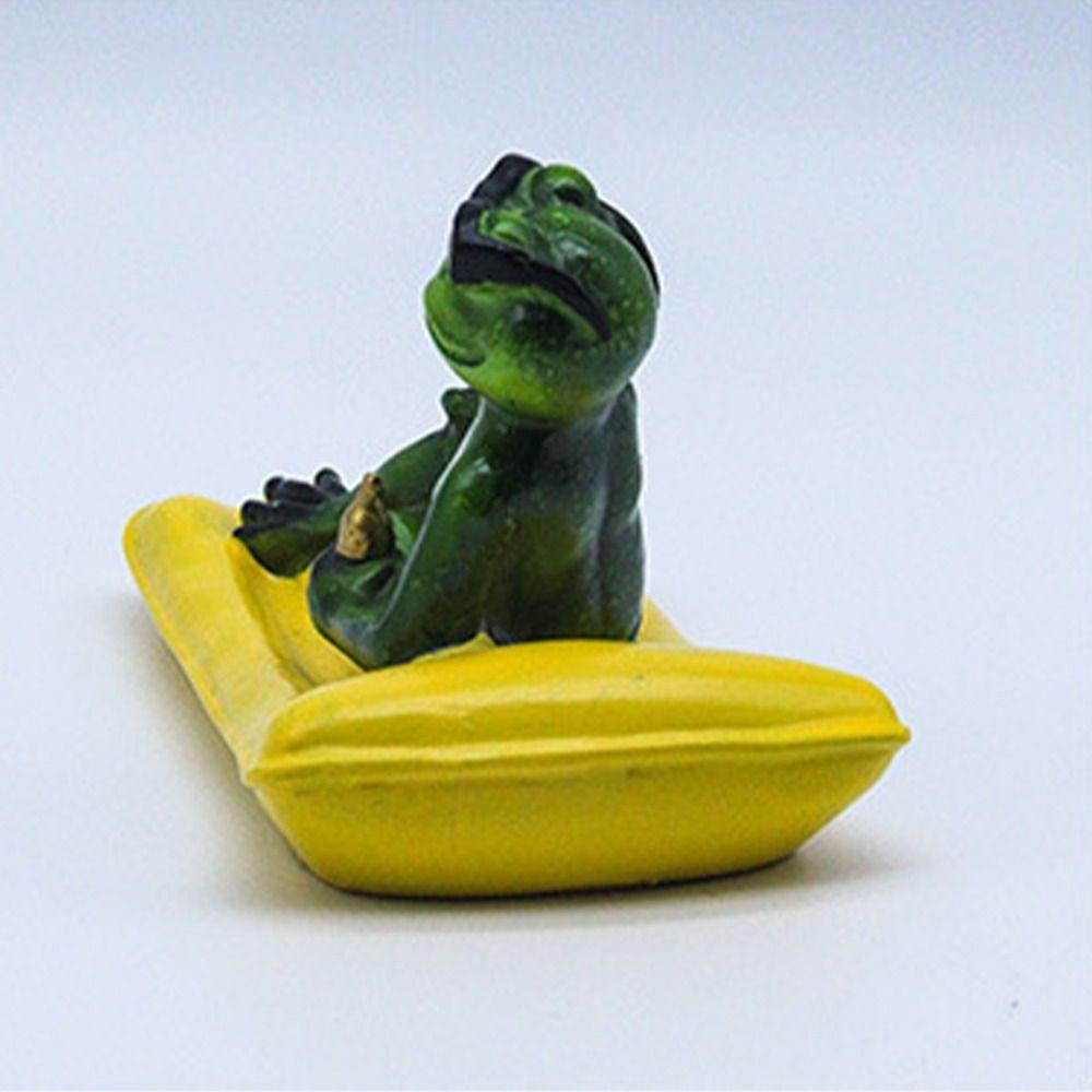 Resin Animal Sculpture Cartoon Floating Pond Ornament Funny Miniatures Figurine Desk