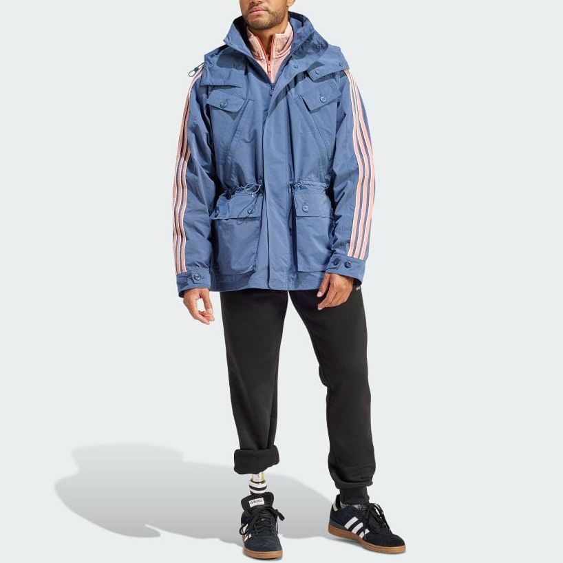 adidas Оригинальный мужской тренч синий IR9397