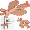 2PCS Portable Door Locks, Home Security Locks for Travel & Home Use - Rose Gold