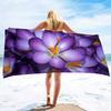 Flowers Large Microfiber Beach Towels,Super Absorbent Sand Free Towels Quick Dry Lightweight Microfiber Hawaiian Pool Towels
