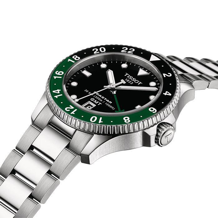 Tissot Seastar 1000 Кварцевые GMT Черный (металл) 40MM T120.852.11.051.00