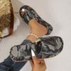 Large Thick Sole Slope and Sponge Cake Casual Slippers for Women